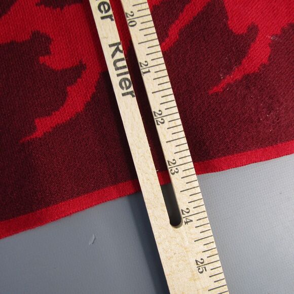 Chico's Red Camo Sweater Women's Size 1 Camouflage M 8 Medium Classic Knit - Picture 9 of 9